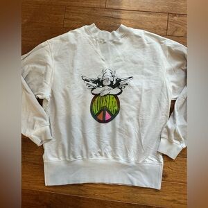 Boys Lie Rainbow Peace Sign Sweatshirt, L/XL